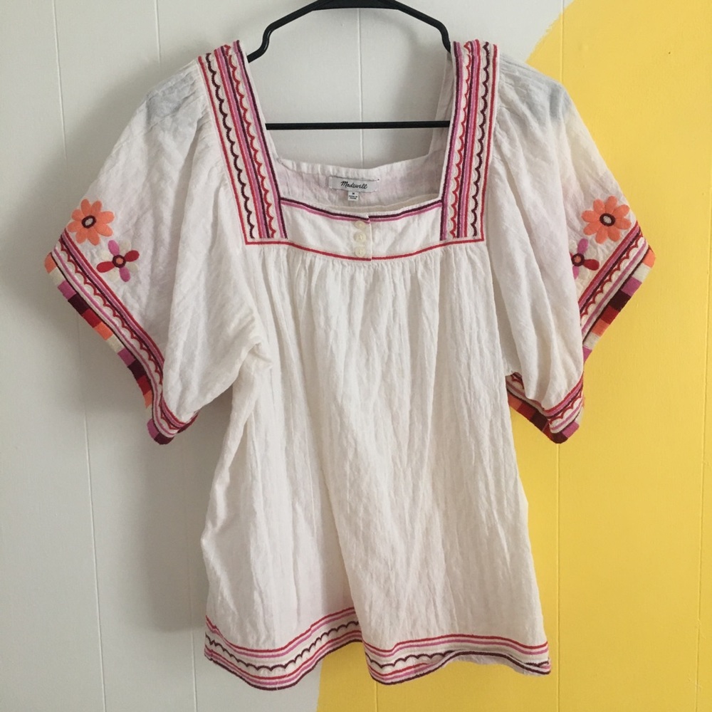 Madewell Embroidered Blouse